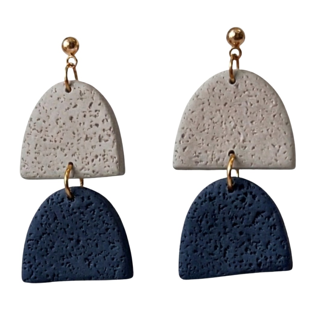 Sweet Tree Hazel, handcrafted polymer clay earrings