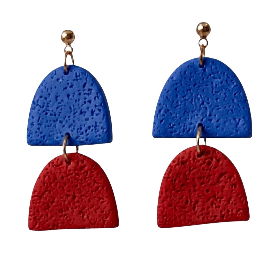 Sweet Tree Hazel, handcrafted polymer clay earrings