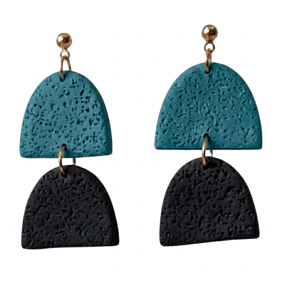 Sweet Tree Hazel, handcrafted polymer clay earrings