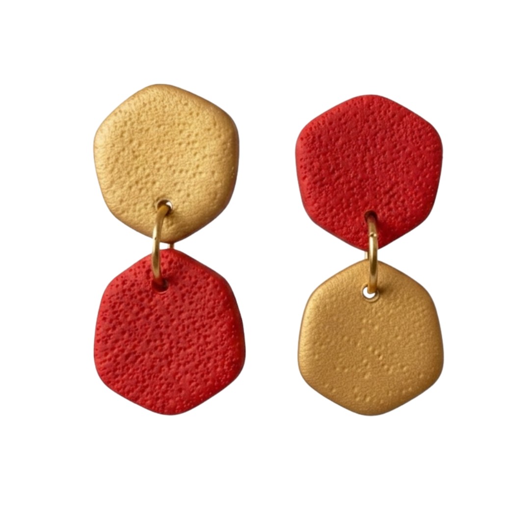 Sweet Tree Laine, handcrafted polymer clay earrings