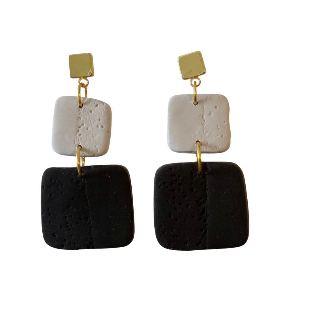 Sweet Tree Leah, handcrafted polymer clay earrings