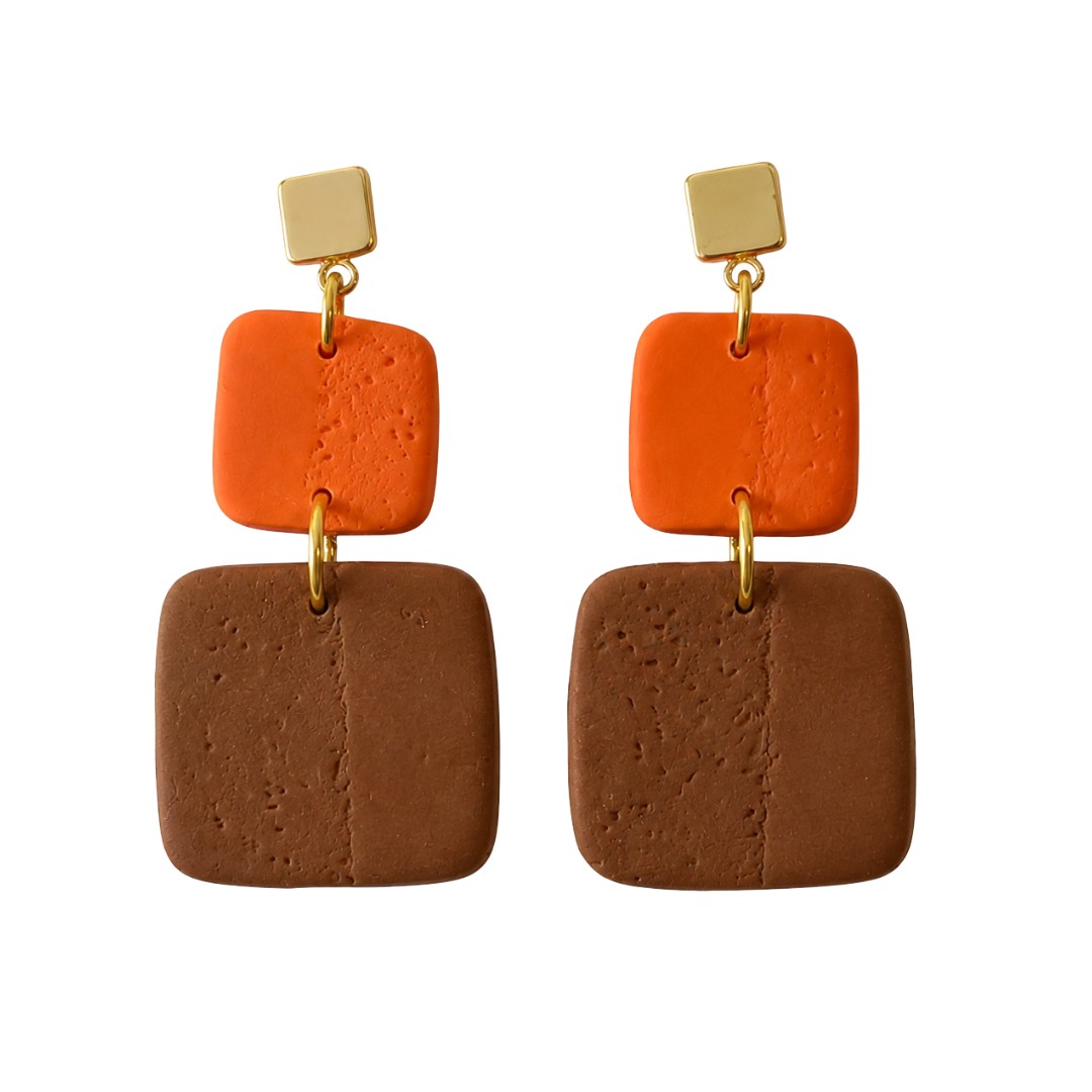 Sweet Tree Leah, handcrafted polymer clay earrings