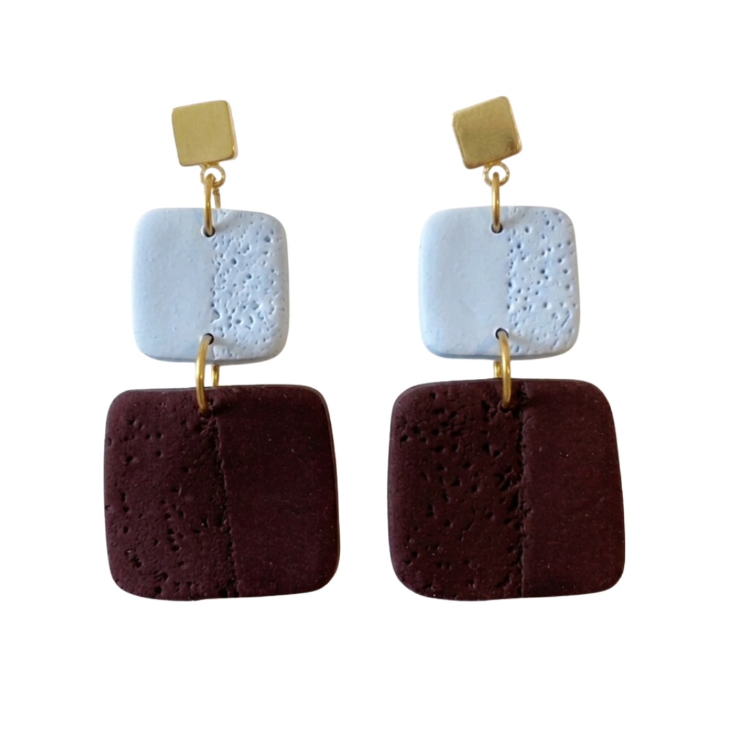 Sweet Tree Leah, handcrafted polymer clay earrings