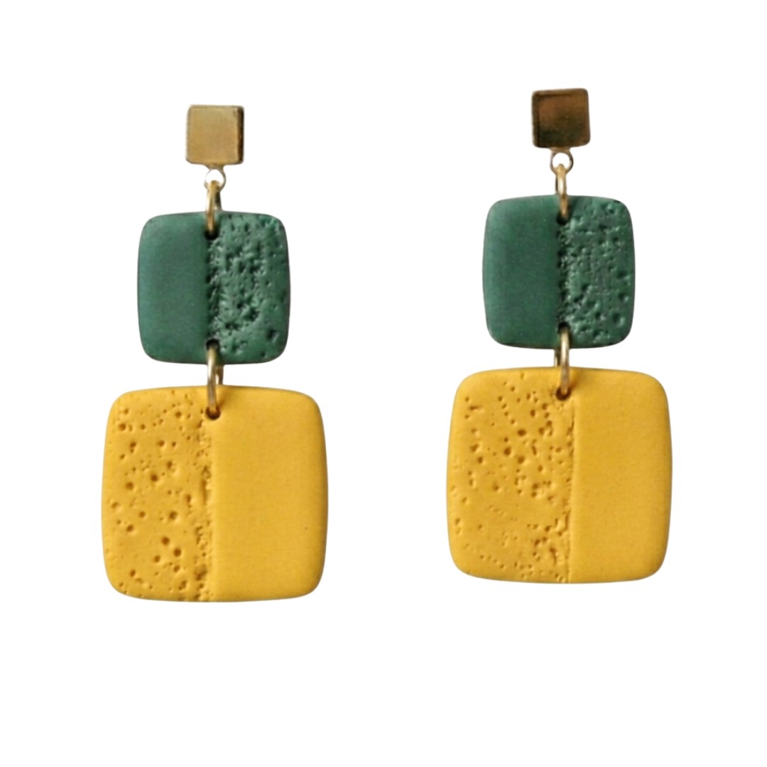 Sweet Tree Leah, handcrafted polymer clay earrings