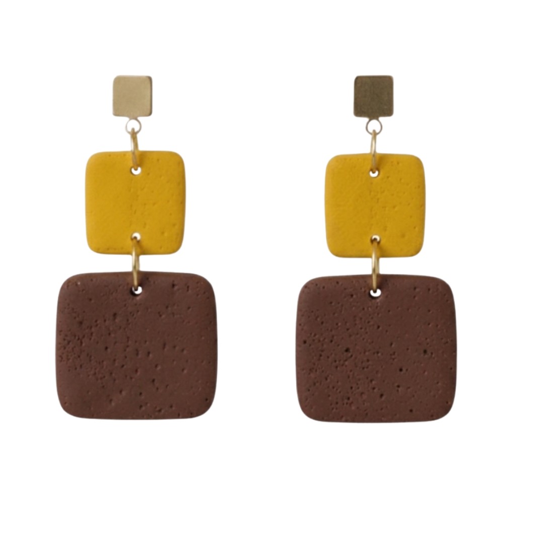 Sweet Tree Leah, handcrafted polymer clay earrings