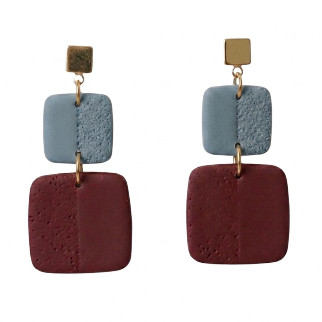 Sweet Tree Leah, handcrafted polymer clay earrings