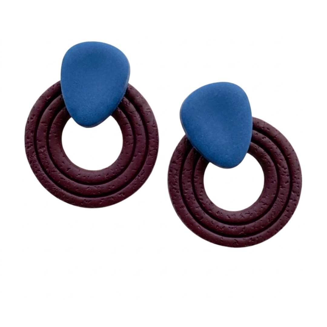 Sweet Tree Presley, handcrafted polymer clay earrings