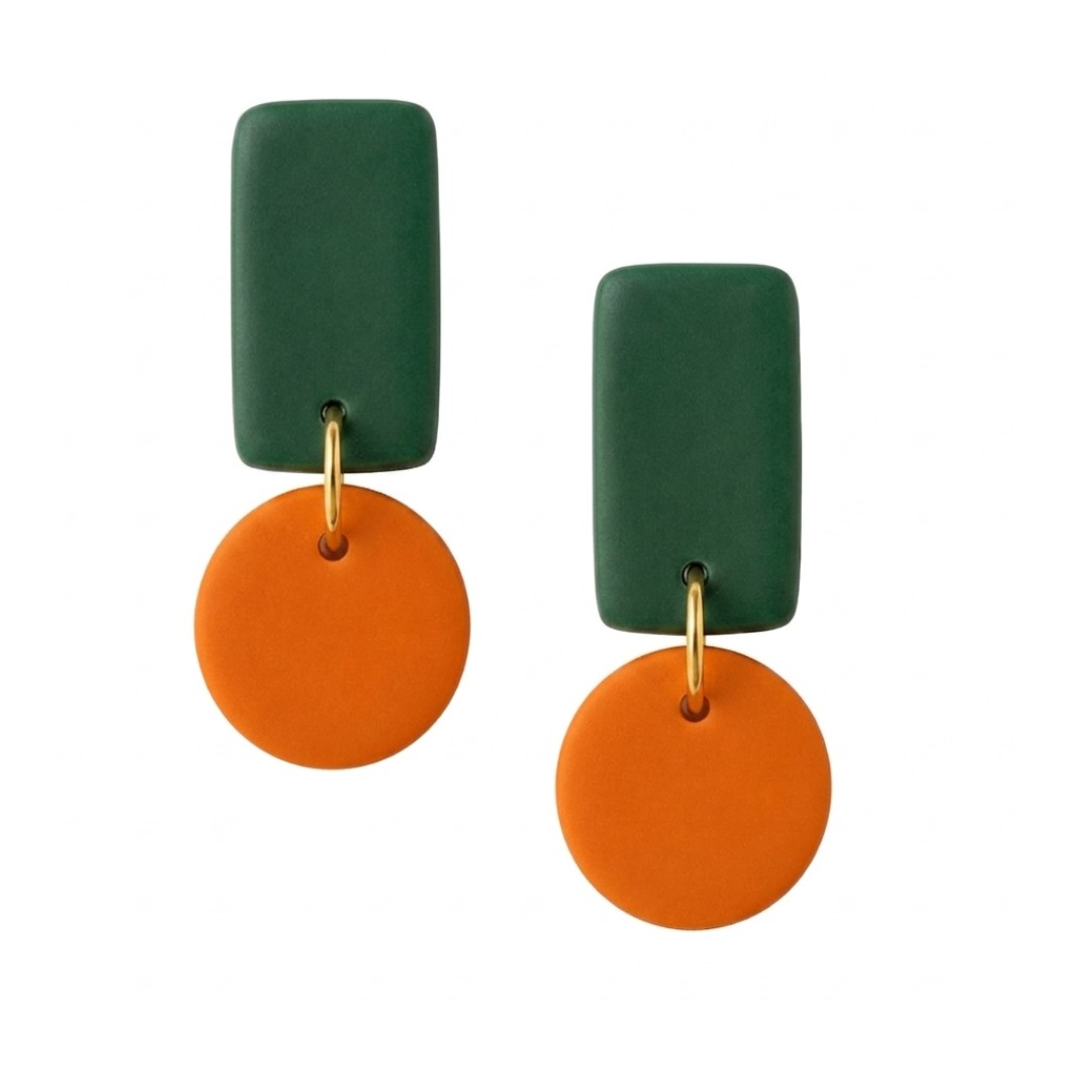 Sweet Tree Reign, handcrafted polymer clay earrings