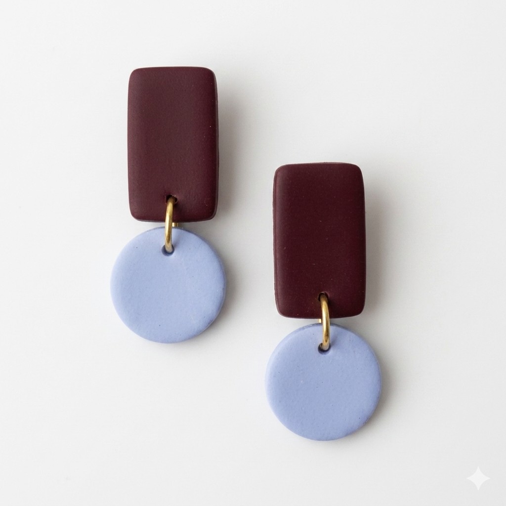 Sweet Tree Reign, handcrafted polymer clay earrings
