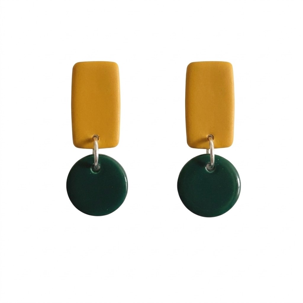 Sweet Tree Reign, handcrafted polymer clay earrings