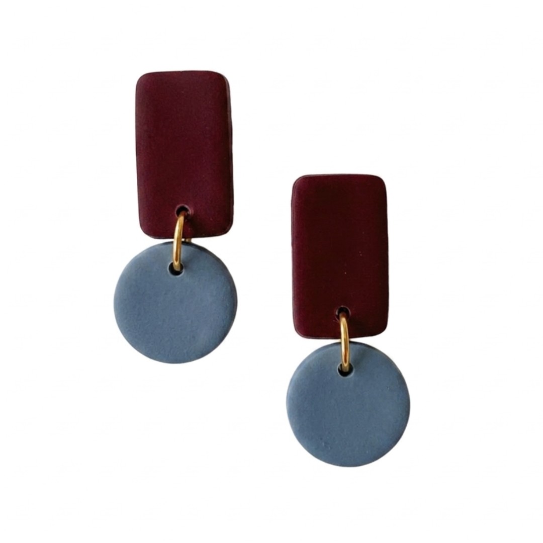 Sweet Tree Reign, handcrafted polymer clay earrings