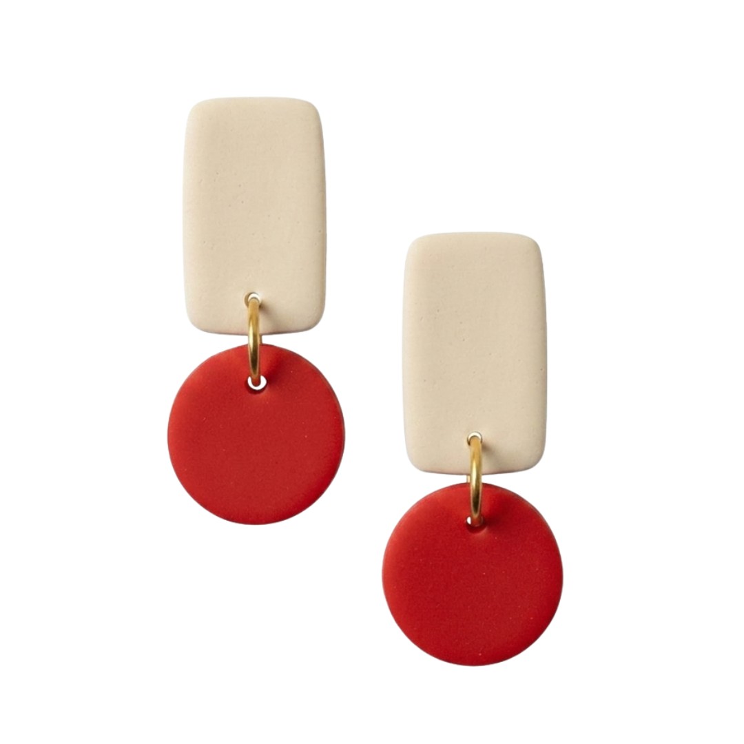 Sweet Tree Reign, handcrafted polymer clay earrings
