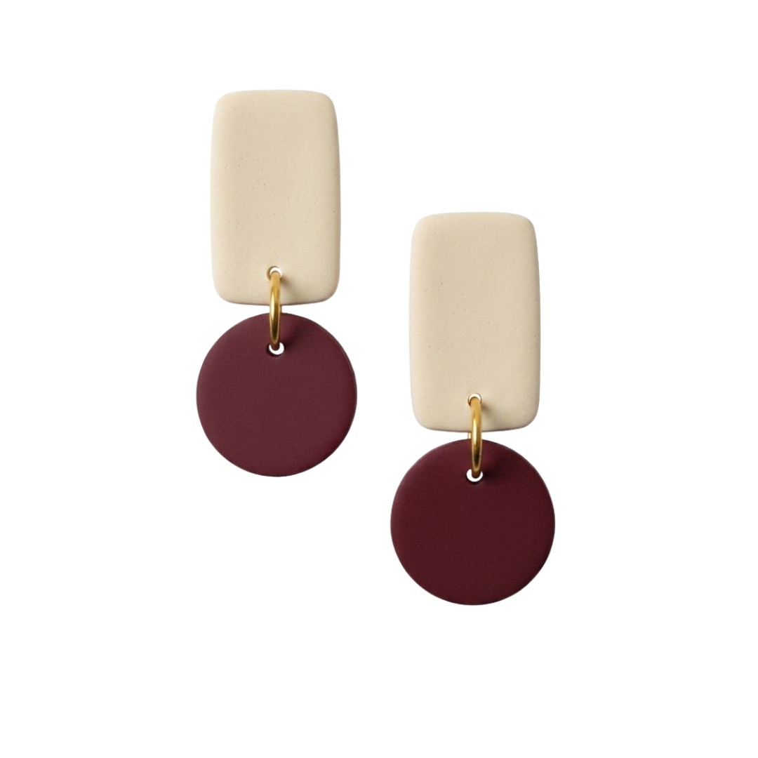 Sweet Tree Reign, handcrafted polymer clay earrings