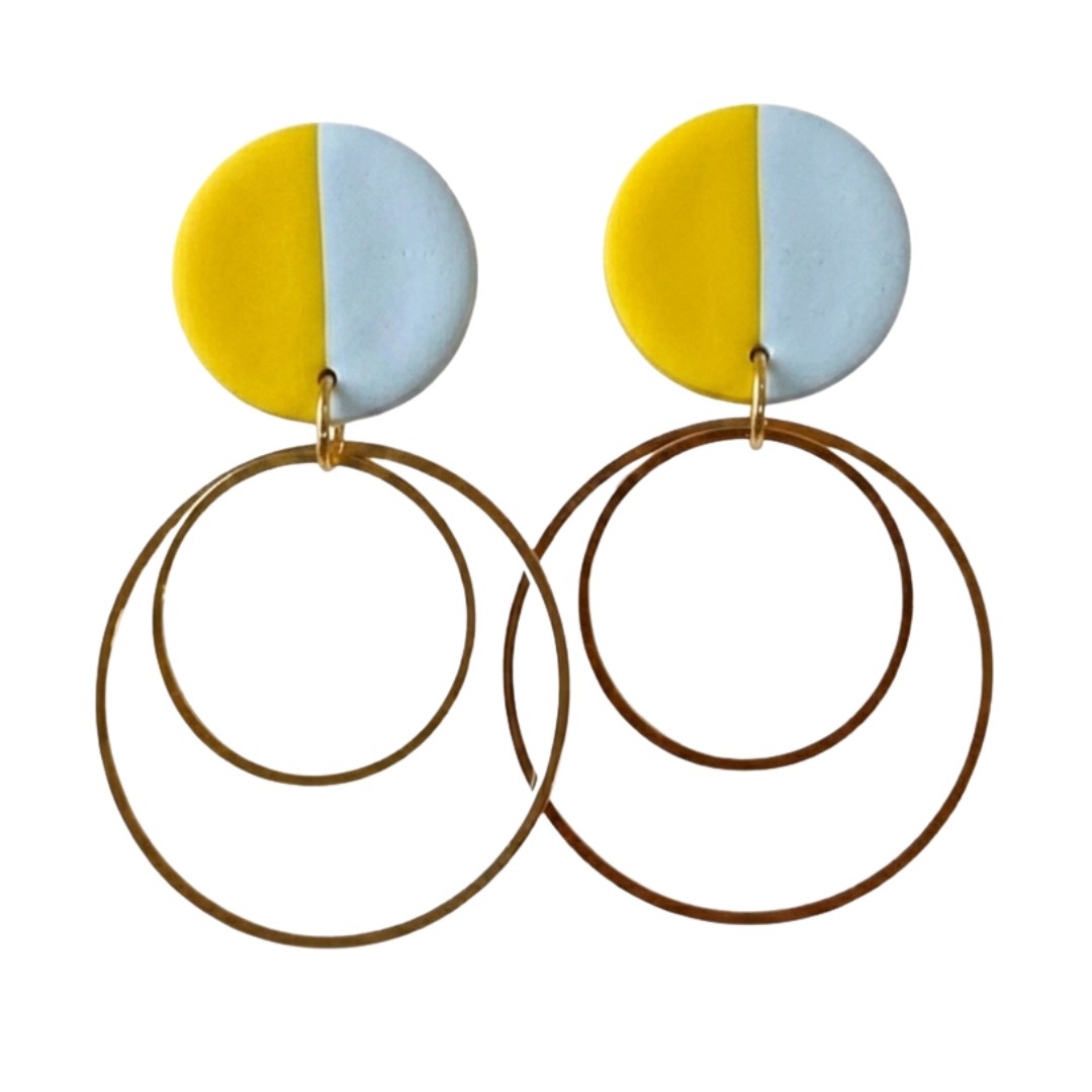 Sweet Tree Willa, handcrafted polymer clay earrings