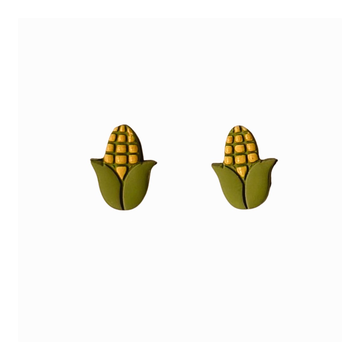 Harvest Stud — Yellow + Olive