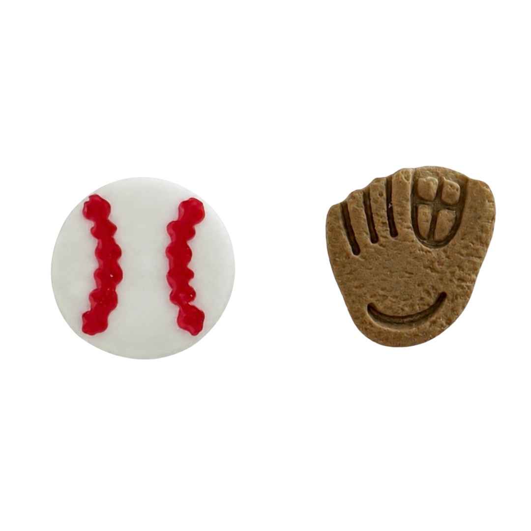 Baseball + Glove Studs — Classic