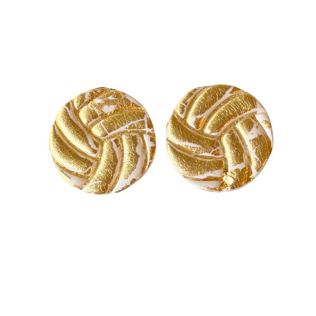 Volleyball Statement Studs — Classic